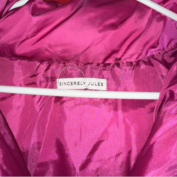 Sincerely Jules Hot Pink Puffer Jacket - Picture 2 of 4